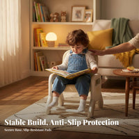High Back Support Adjustable Height child's Chair Ergonomic Design Adjustable Toddler Chair Sturdy & Stable kids' Furniture Easy to Clean for Children, Toddlers, Reading, Studying, Nursery, Playroom