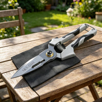 Garlic Trimming Scissors Comfortable Grip Vegetable Harvesting Shears Security Latch Spring Load Pruning Shears for Gardeners