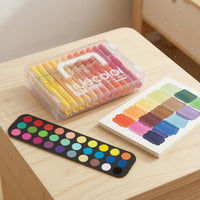 36 Pieces Fine Soft Tips Acrylic Marker Set Direct-Liquid 36-Piece Marker Set Layered Organizer Sketch Pens Rounded Barrels for Drawing, Coloring