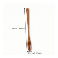 Coffee Spoon with Long Handle Smooth Utensil Natural for Tea Drinkers