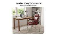 Support Fixed-Leg Conference Chair Thick Padded Cushion Seating Furniture Sturdy Frame Upholstered Armchair Ergonomic Design for Board Game Players, Office Workers, Homeowners, Study Room, Bedroom, Reading Nook
