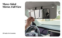 Vehicle Sun Visor Mirror Foldable Sun Visor Mirror High-Resolution for Travel