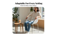 Unique Back Design Ribbed Shell Chair Modern Design Indoor Furniture Ergonomic Backrest Versatile Use for Business Owners, Interior Decorators, Homeowners, Dining Room, Office, Commercial Areas, Kitchen