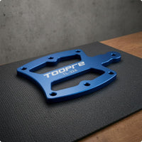 Blue Anodized Chainring Wear Measuring Tool CNC-Machined Bike Chainring Wear Gauge Flat Plate Bike Chain Checker Rounded Edges