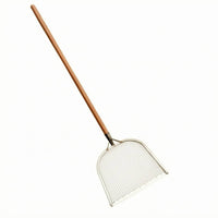 Stainless Steel Long Handle Soil Sifting Shovel Rust Resistant Wire Mesh Shovel Reinforced Frame Soil Sifting Screen Heavy Duty for Gardeners, Farmers, Farm
