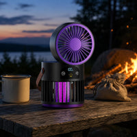 Fan Lantern Digital Display Night-Time Light Lamp Safety Grille for Indoor Use