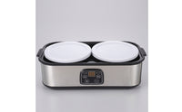 Yogurt Maker with Digital Controls Temperature Control Yogurt Maker with Two Containers Adjustable Time Fermenter for Families