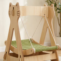 Cat Swing Hammock Basket with Tassels, Hanging Cat Toy for Indoor Cats, Rocking Chair for Boredom Relief, Multi-Scene Use Universal Size (Assorted)