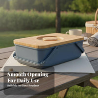Bread Keeper with Cutting Board Lid Multi-Functional Cutting Board Lid Bread Box Food Grade Material Pastry Carrying Case for Home Cooks, Travel