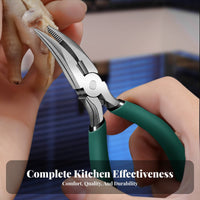 Chicken Feet Deboning Pliers Stainless Steel Boneless Chicken Feet Tool Fowl Bone Remover Tool Sturdy Duty for Restaurant