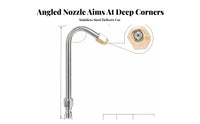 135 Degree Bend Angled Pressure Washer Nozzle Extended Reach Pressure Washer Wand for Washing