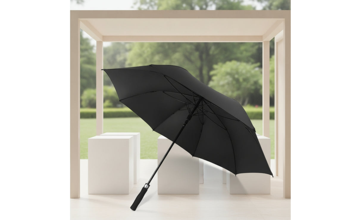 Oversized Large Canopy Umbrella Waterproof Umbrella with Straight Handle Windproof Water-Resistant for Golfers, Couples, Commuters