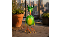 Metal Bird Sculpture Realistic Details Bird Statue Weather-Resistant for Balcony