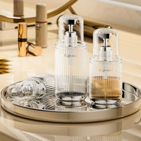 Travel Pump Bottle Transparent Pump Bottle Toiletry Bottles Compact BPABPA-Free for Travelers, Bathroom, Vanity