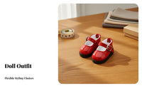 BJD Doll Shoes Buckle Strap Design 1/6 Scale Doll Shoes Realistic Details