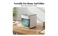 3-in-1 Function Portable Air Conditioner Fan Energy Saving USB Mini Air Cooler Quiet Operation for Office Workers, Students, Desk, Dorm Room