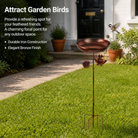 Bronze Iron Frog Bird Bath, 86x33cm Cast Iron Rustic Garden Decor, Freestanding Outdoor Bird Bath for Native Birds