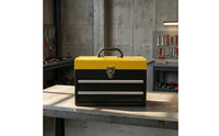 Portable Metal Tool Box Compact Tool Chest with Drawers Multi-Function Desktop Organizer for Mechanics
