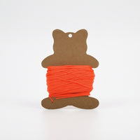 Lightweight Bear-Shaped Winding Card Flat Cardboard Winding Card Compact Line Spool Slimline for Anglers