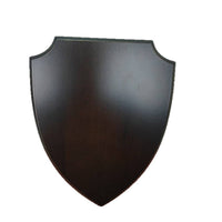 Blank Wooden Shield Plaque with Replaceable Insert, Acrylic Wood Base, Award Certificate Frame
