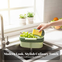Kitchen Sink Drain Basket Anti-Clogging Kitchen Sink Food Waste Straining Area Saving Hanging Food Scrap Strainer