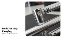 Compact Storage Folding Lug Wrench Labor Saving 4 Way Cross Wrench Long-Lasting for Roadside Emergency