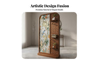 Multifunctional Partition Screen with Pegboard Multi-Functional Pegboard Room Divider Mobile Design Freestanding Decorative Screen No Assembly Required for Homeowners, Interior Decorators, Exhibitors, Home Office, Bedroom, Retail Stores, Exhibitions