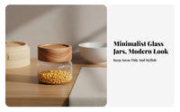 Miniature Storage Bottle Chinese Aesthetic Transparent Collection Jar Transparent Storage Canister Crystal Clear