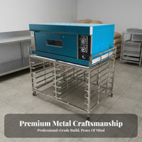 Aluminum Alloy Oven Stand Heavy Duty Floor Standing Fan-Assisted Oven Rack Stable Construction Kitchen Pastry Rack for Chefs, Cooks, Restaurant