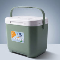Cool Bag and Portable Cool Box for Food Preservation, 13L Capacity Ice Box with PU Material Foam Insulation, Insulated Box for Outdoor Use