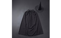 Halloween Witch Costume Pointed Cape with Hat Draped Witch Cape Sturdy for Cosplay
