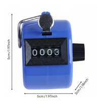 Golf Stroke Counter Finger Loop Manual Tally Counter Portable 4-Digit Hand Tally Device for Golfers, Event, Athletic Events, Warehouse