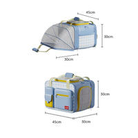 Pet Carrier with Expandable Tent Breathable Pet Carrier Bag Structured for Cats, Car Rides, Veterinarian Visits