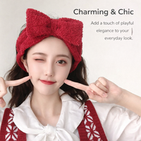 Deer Antler Headband for Face Washing, Cute Makeup for Women and Teens Cloth Material Ears Comfortable Daily Skincare, Adjustable Fit