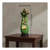 Feng Shui Water Feature Soothing Sound Cascading Waterfall Water Feature New Chinese Artistic Theme Cascading Waterfall Ornament for Living Room