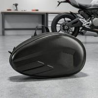 Structured Motorcycle Saddle Bag with Center Strap Zippered Motorcycle Saddlebags Long-Lasting Motorbike Saddlebags Secure for Motorcyclists