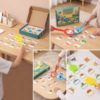 Fly Catching Game Easy to Learn Card Game with Paddles Toy Colorful Fun for Preschoolers, Classroom, Travel