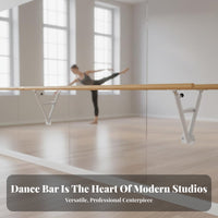Wall Mounted Dance Barre Professional Tier Wall Mounted Dance Barre Heavy Duty Adjustable Dance Bar for Dancers, Beginners