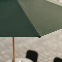 Outdoor Umbrella with Water-Filled Base Windproof Double-Canopy Umbrella with Weighted Base Sturdy for Homeowners, Cafe Owners, Backyard, Courtyard