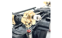Brass Front Steering Joints Kit Engineered-Fit Brass Upgrade Kit Sturdy Chassis Support System Parts with Axle Covers for Hobbyists