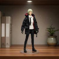 1/12 Scale Figure Coat Highly Detailed 6 Inch Figure Coat Workmanship 1/12 Scale Windbreaker for Collectors, Hobbyists, Toy Photography