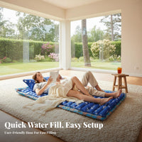 Waterproof Water-Filled Cooling Mattress No Electricity Needed Water Cooled Mattress Easy to Fill Ice Cooling Bed Pad Reusable for Students, Babies, Dorm Room, Sofa, Chair