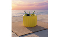 Easy to Inflate PVC Ice Tub Portable Inflatable Ice Container Lightweight Inflatable Beer Container Sturdy and Long-Lasting for Outdoor, Barbecue, Picnic