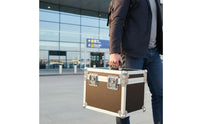 Aluminum Aviation Case Sturdy Portable Aluminum Tool Box Lockable Aviation Case Reinforced Corners Locking Equipment Trunk