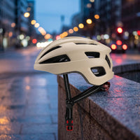 Adjustable Bike Helmet with Tail Light Ventilated Bike Helmet with Taillight Comfortable Headwear Impact-Resistant for Commuters
