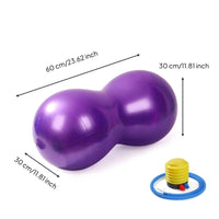 Inflatable Peanut Ball with Pump Sensory Peanut Ball for Children, Balance Practice