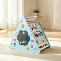 Slanted Triangular Cat House Integrated Cat Scratcher House Indoor Pet Furniture Breathable for Cats, Apartment, Living Room