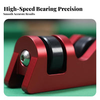 2 Pieces Portable with Storage Case Pool Cue Straightness Checker Accurate Check Billiard Cue Straightness Checker Effortless Rolling