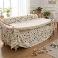 Cationic Flannel Sofa Cover Winter Warm Sofa Throw Blanket