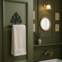 Rustic Cast Iron Paper Holder Sturdy Duty Cast Iron Paper Towel Rack Retro Bathroom Tissue Dispenser for Hotel